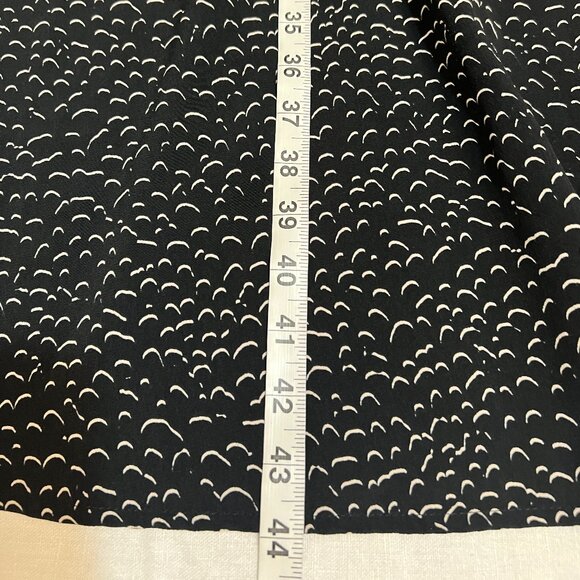 NWOT MONKL Women's Midi Dress Black Geometric Long Sleeve Size 38/Medium - Picture 11 of 11